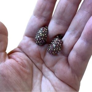 Heidi Daus Swarovski crystal earrings excellent condition